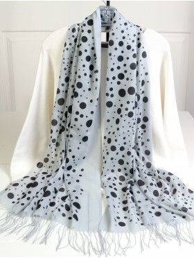 Mixed Polka Dots Print Fashion Scarf